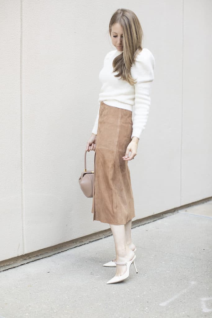 Suede Skirt Styling | How To Style Intermix Suede Skirt