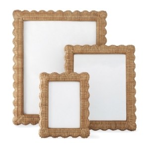 wicker frame for grandmillennial interior design