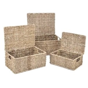 seagrass baskets for grandmillennial interior design