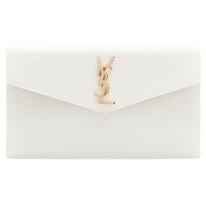White Leather Bridal Clutch