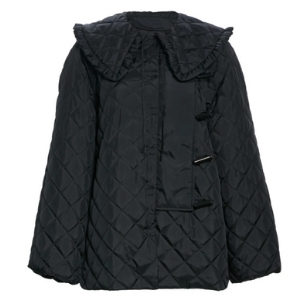nordstrom black quilted jacket grandmillennial style