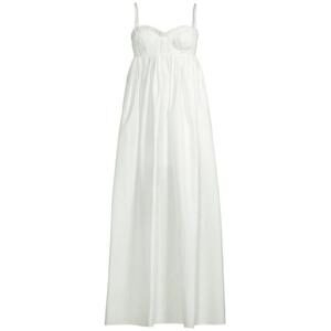 white poplin maxi dress