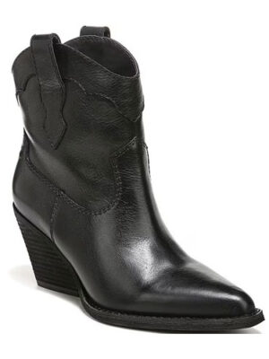 Roslyn Leather Western Booties for fall