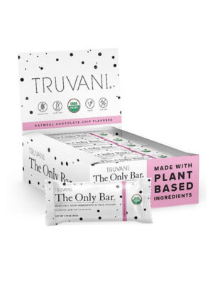 Truvani Plant-Based Snack Bars - Oatmeal Chocolate Chip Only Bar -