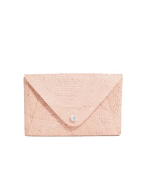 pamela munson pink envelope clutch