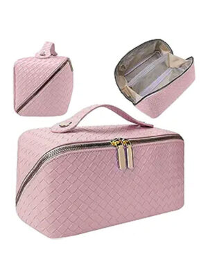 pink travel makeup pouch