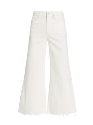 white jeans for fall - Frame Le Palazzo Cropped Jeans