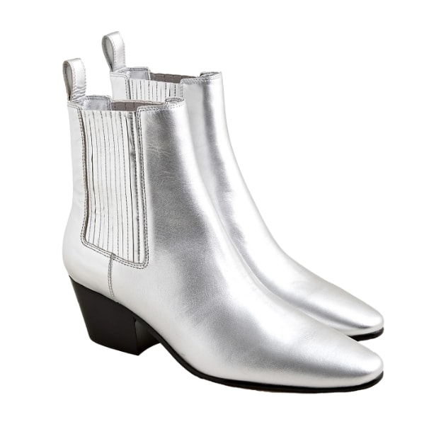 J Crew silver boots