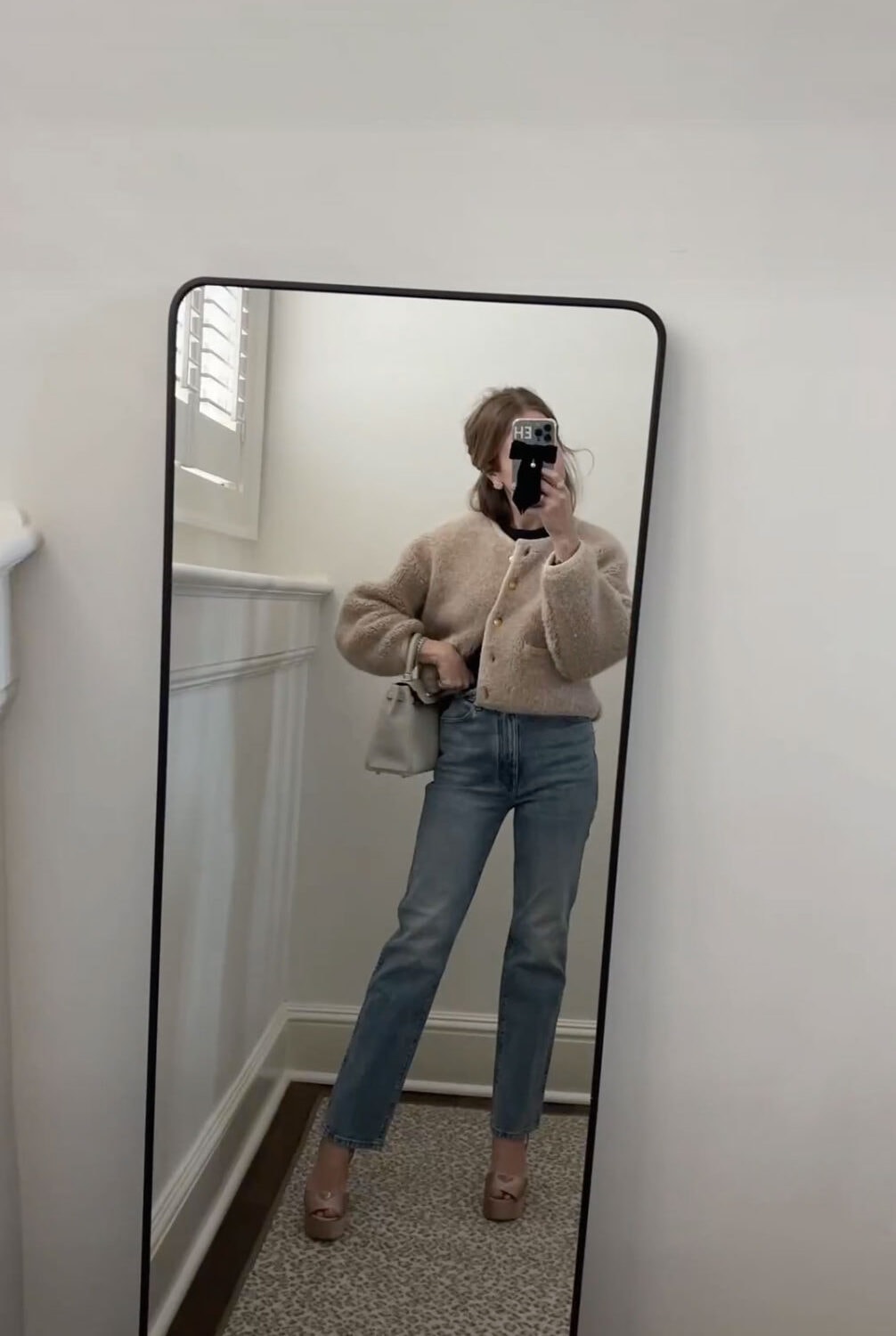 Khaite Abigail jeans and cozy sweater