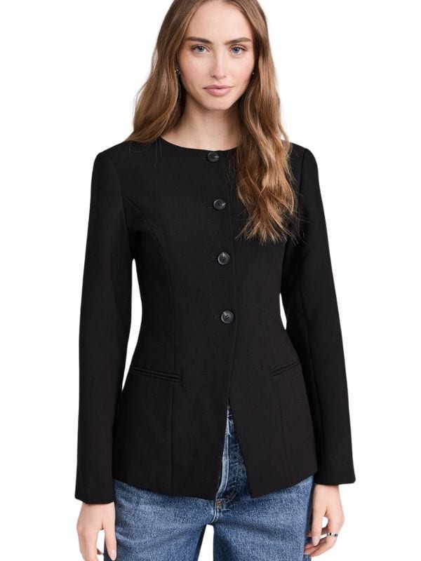 Black ALIGNE Daphne Long Waisted Blazer Daphne Long Waisted Blazer