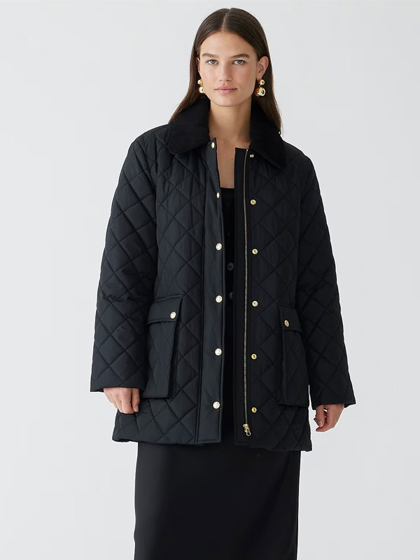 J Crew Heritage quilted Barn Jacket™ with PrimaLoft®