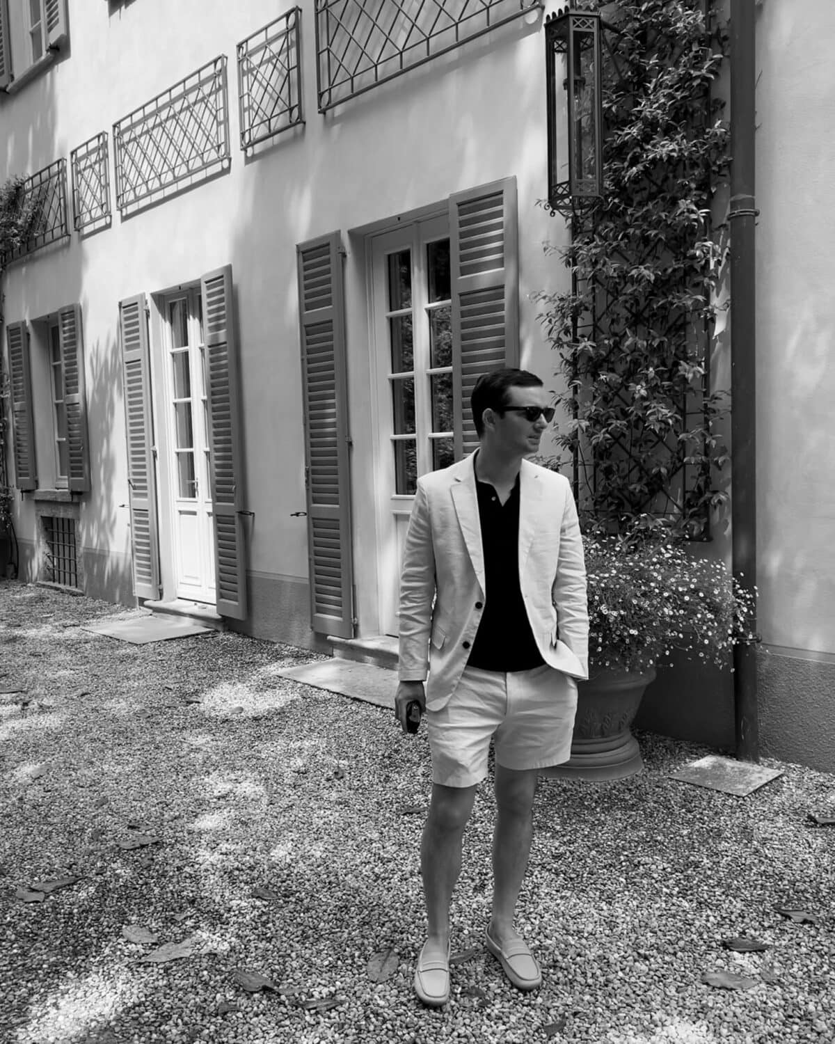 Emily's Husband in suit jacket for article on best gifts for men