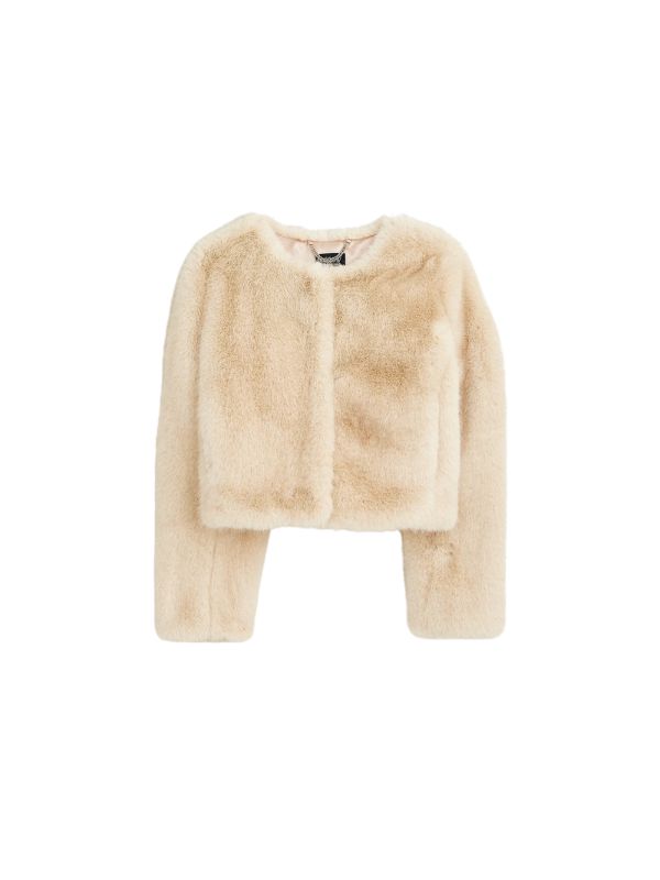 J Crew Collection Louisa lady jacket in faux fur