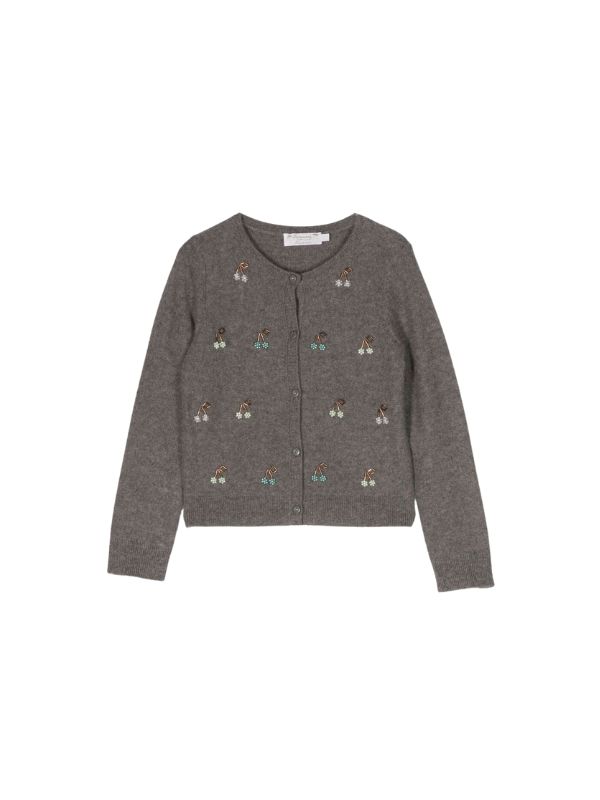 Bonpoint embroidered cashmere cardigan