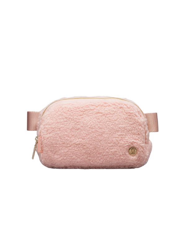 lululemon belt bag pink sherpa