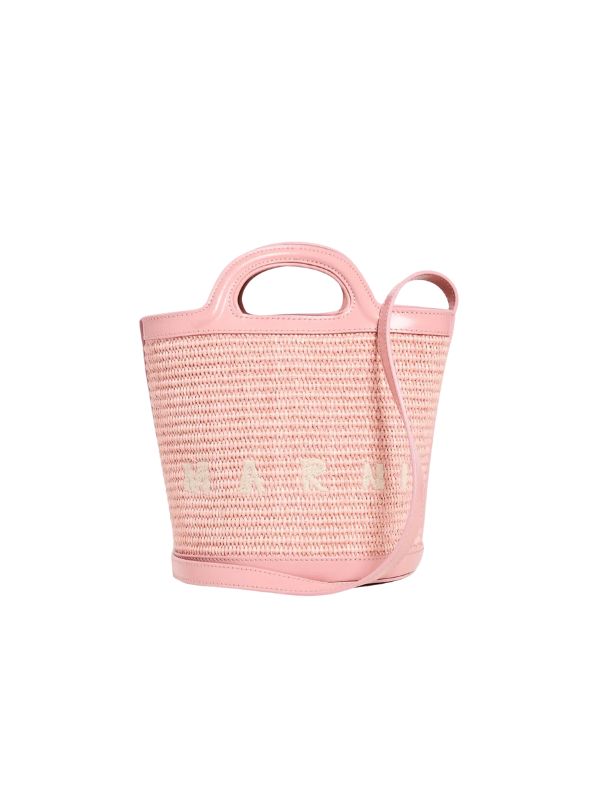 Pink Marni Tropicalia Mini Bucket Bag