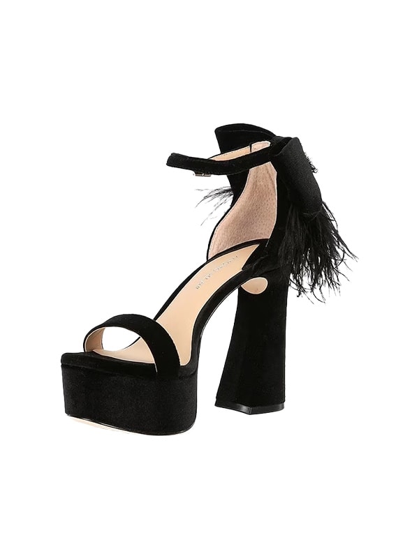 Antonio Melani Janie Velvet Platform Dress Sandals