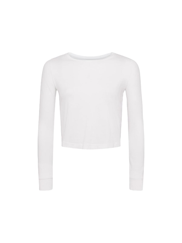 L'Agence L'AGENCE Benny Long Sleeve Tee in White