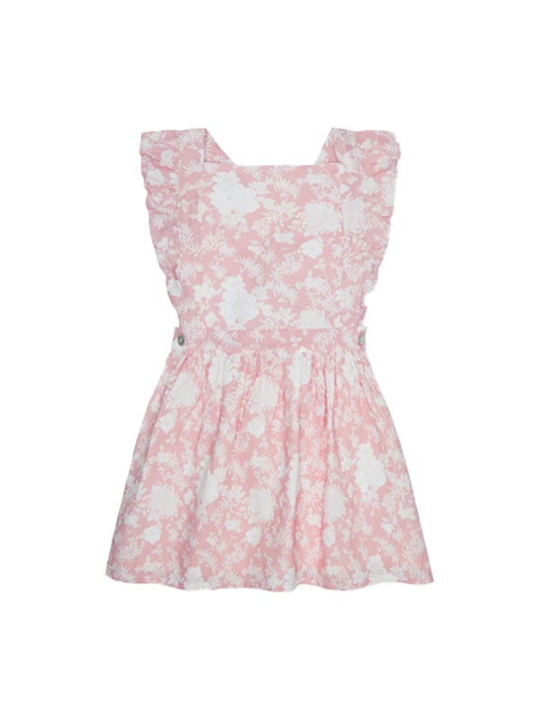 La Coqueta (US) Pink Floral Hebe Girl Linen Mix Skirt
