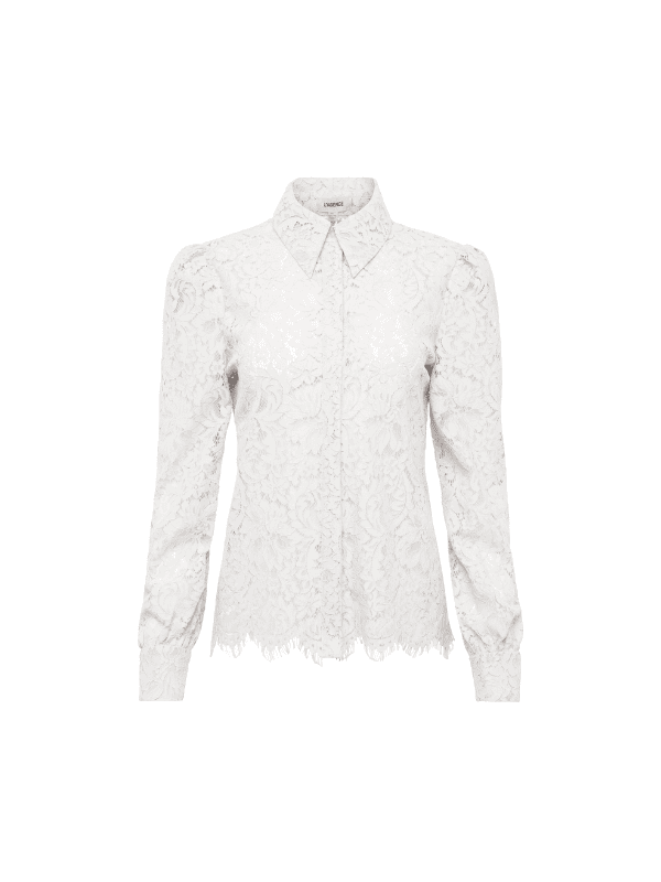 lagence Jenaca blouse - white lace top