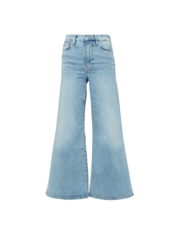FRAME Le Palazzo Crop high-rise flared jeans
