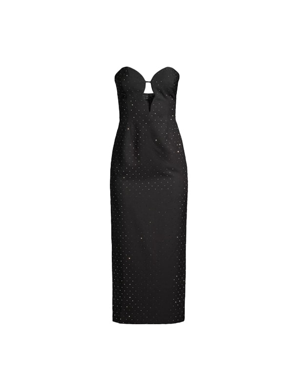 Saks Fifth Avenue Eleni Studded Strapless Midi-Dress