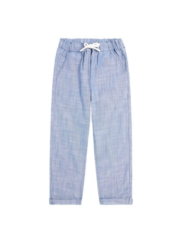 BONPOINT Connell cotton chambray straight pants