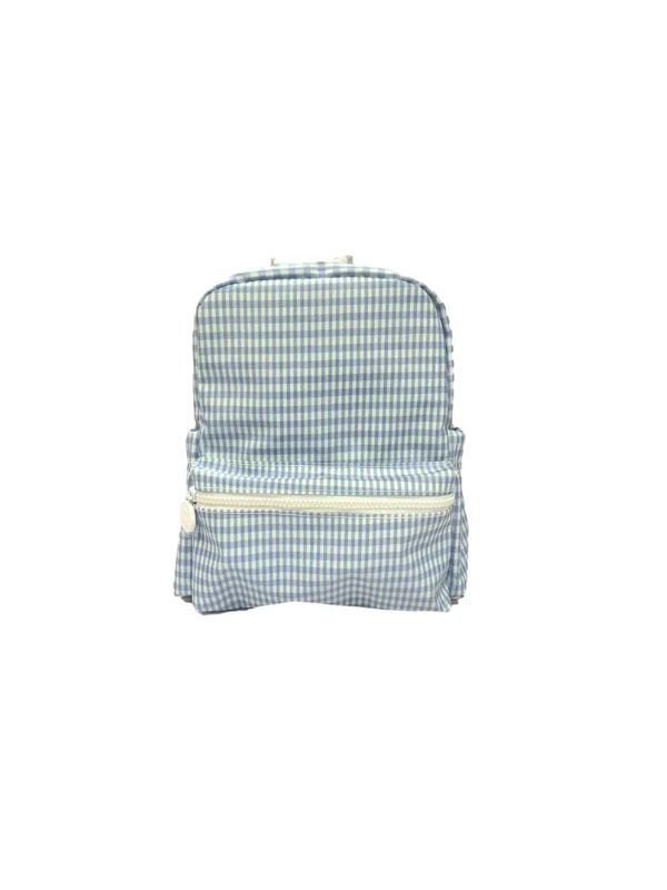 mini blue backpack