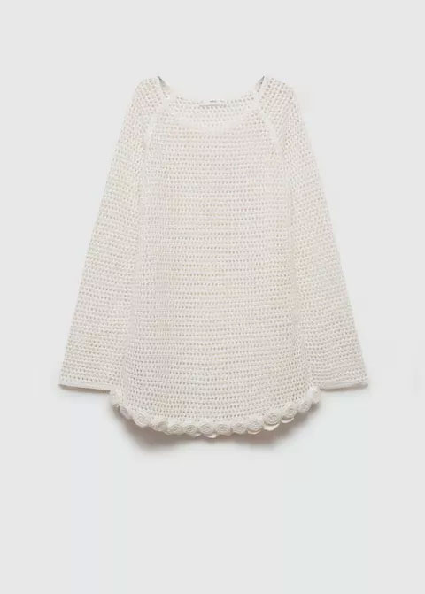 Mango Floral crochet dress REF. 67089228-ROSES-LM Current price US$ 129.99 US$ 129.99
