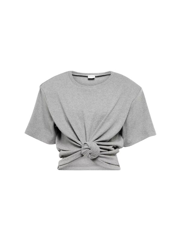 MAGDA BUTRYM Cropped cotton-blend T-shirt