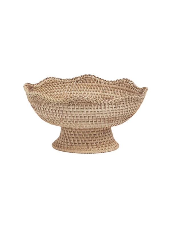 TUCKERNUCK HOME Light Rattan Footed Bowl