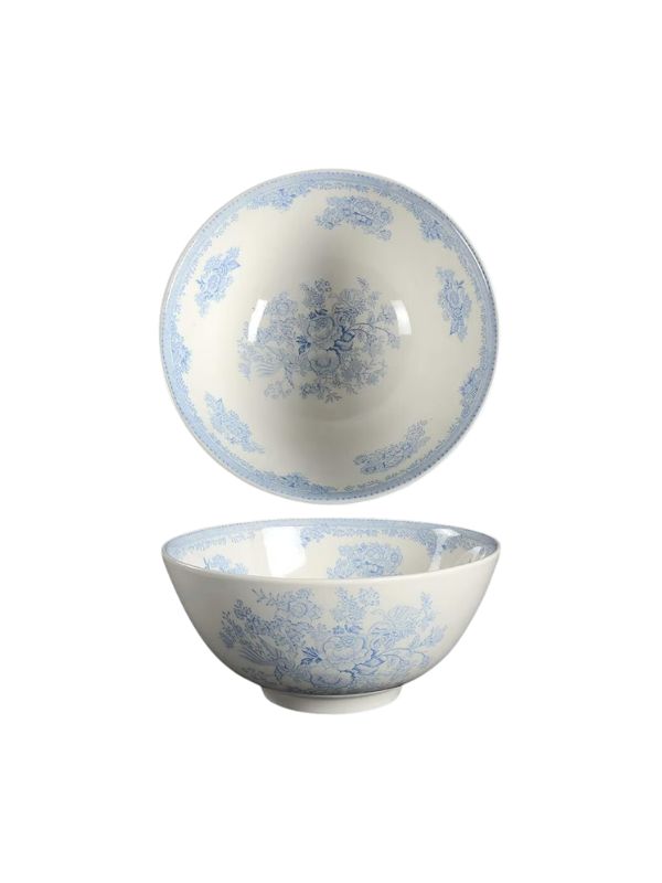 blue and white bowl