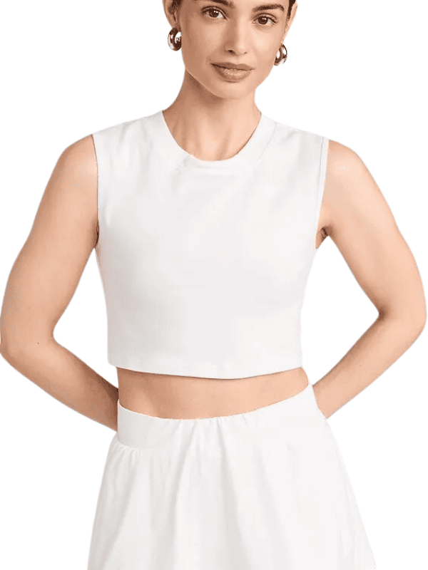 white free people movement Hot Shot Skort Set