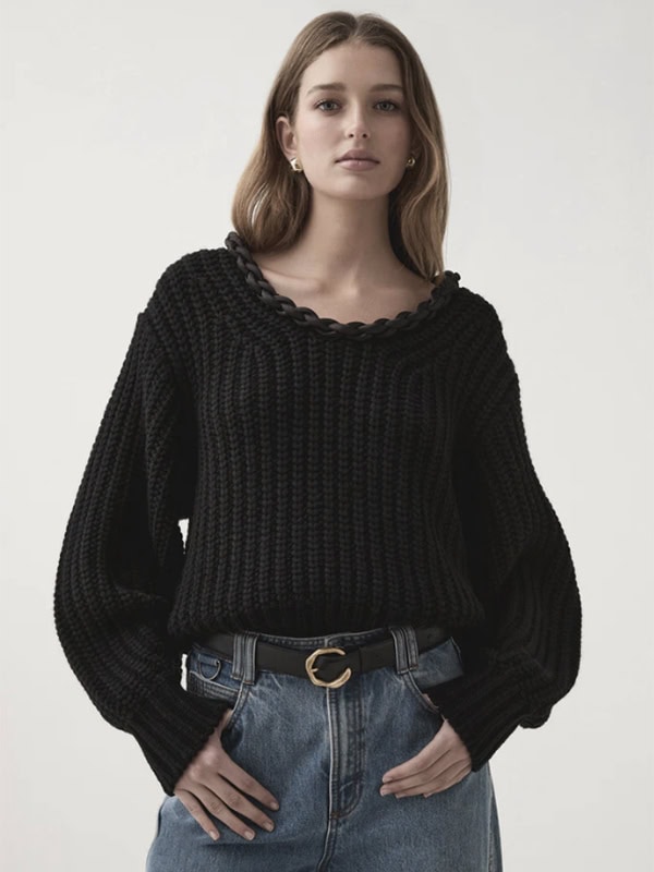 Aje Entwined Oversized Knit