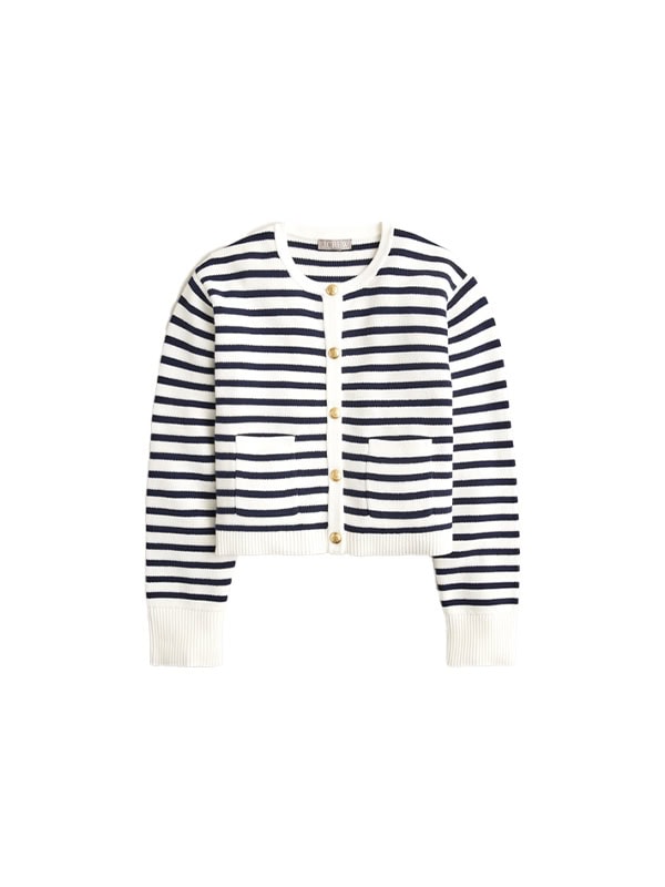 striped j crew lady jacket