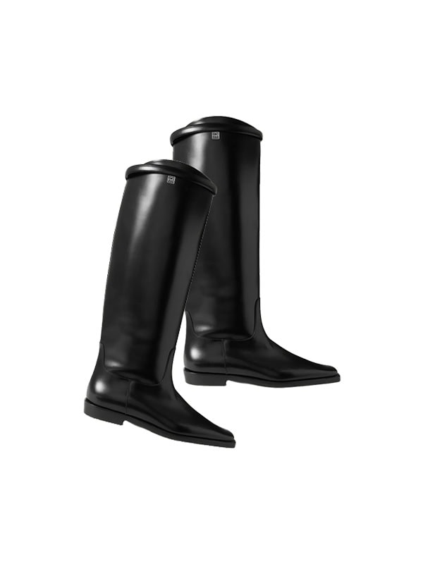 TOTEME + NET SUSTAIN The Riding leather knee boots