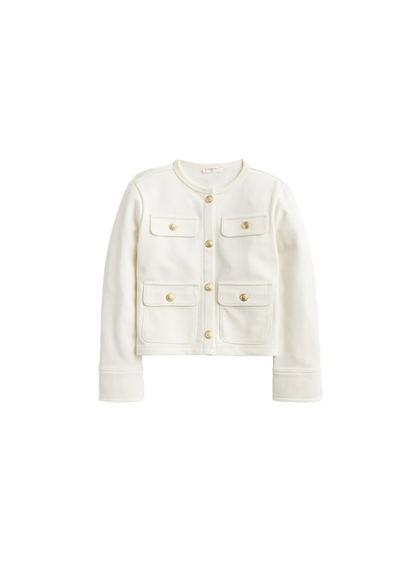 J.CREW Girls' french terry lady jacket