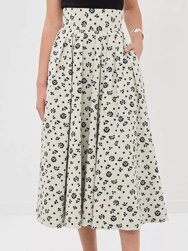 Rosie Assoulin Floral Gathered Skirt Floral Gathered Skirt