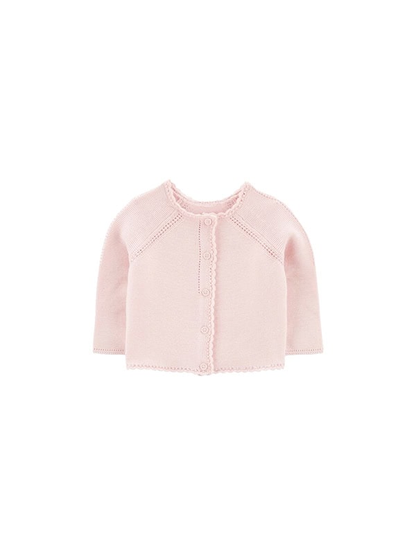 pink little girls cardigan