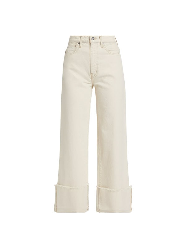 Derek Lam 10 Crosby Koren Cuffed Wide-Leg Jeans