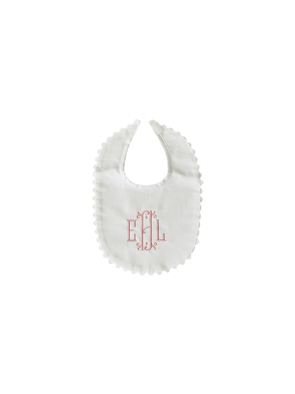 monogrammed bib - classic children's clothing