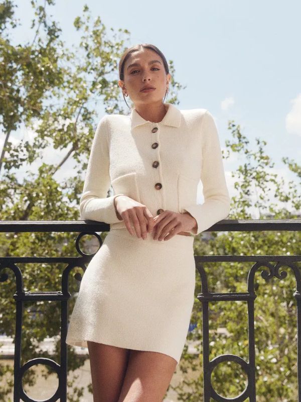 favorite daughter THE ANNABEL JACKET and skirt in cream