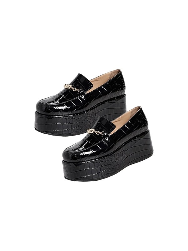 GANNI Butterfly Chain Platform Loafers