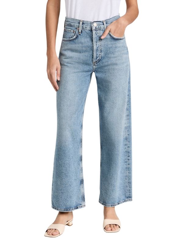 AGOLDE Ren: High Rise Wide Leg Jeans