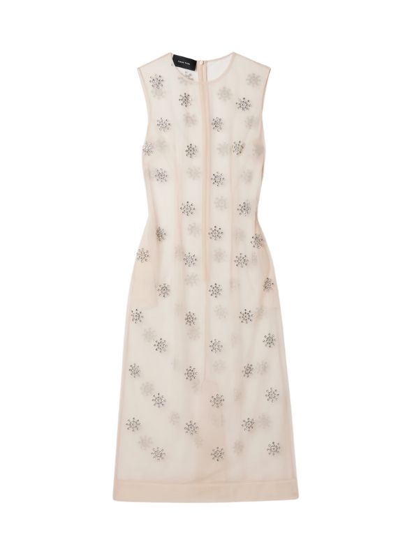 SIMONE ROCHA Crystal-embellished tulle midi dress