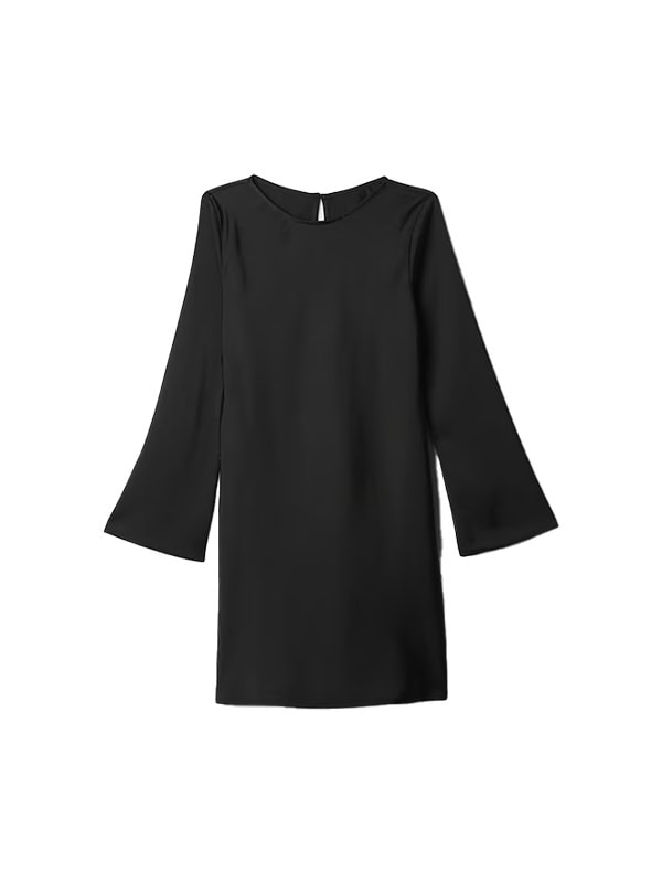 black shift dress