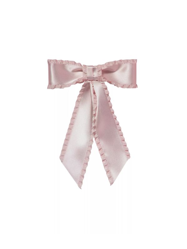 Jennifer Behr Pink Harper Bow Silk Barrette