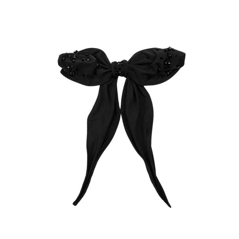 black sequin hair bow zara favorites