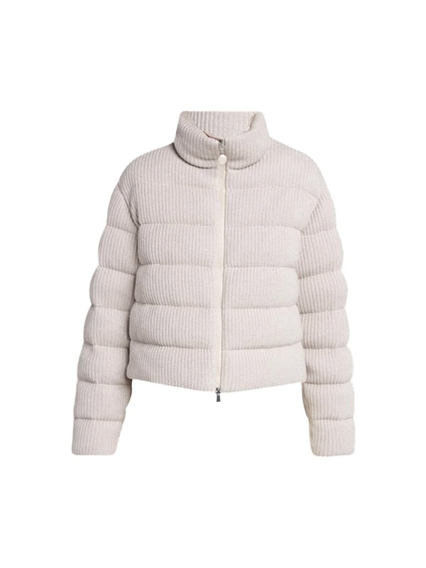 Moncler Thoiry Sparkly Down Puffer Jacket