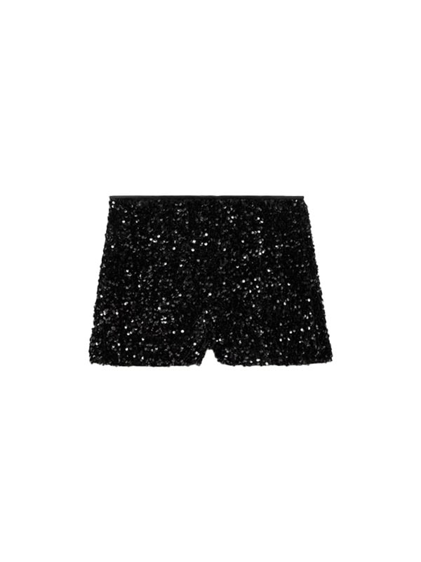 MANGO Sequin shorts